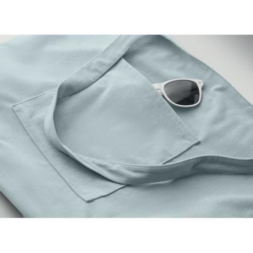 Grote corduroy boodschappentas Cordy-G babyblauw