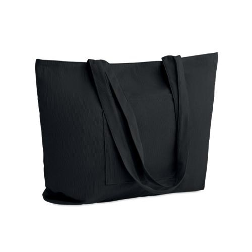 Grote corduroy boodschappentas Cordy-G zwart