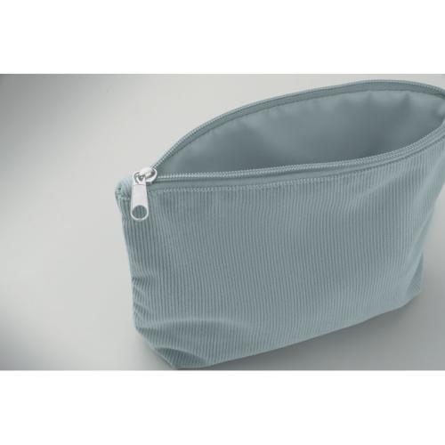 Corduroy cosmeticatasje Cordy-T babyblauw