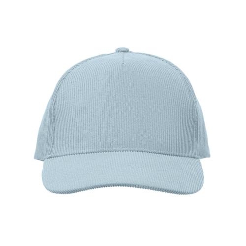 5-panelen corduroy baseballcap Wale babyblauw