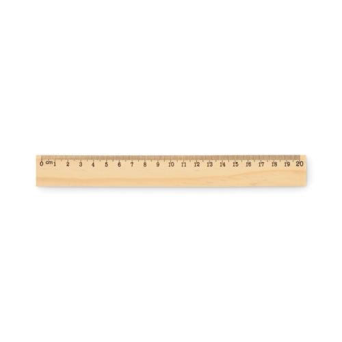 Houten liniaal 20 cm Ruler20 hout