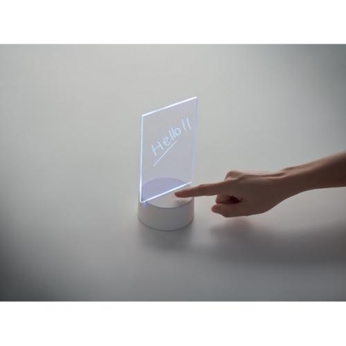 Verlicht LED-memobord Ledmemo wit