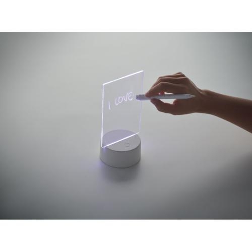 Verlicht LED-memobord Ledmemo wit