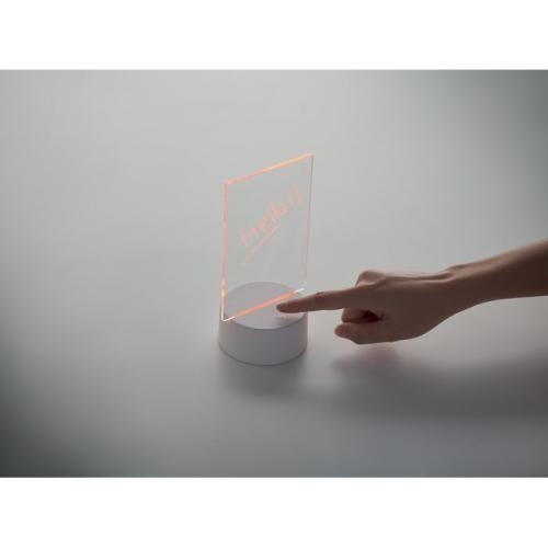 Verlicht LED-memobord Ledmemo wit