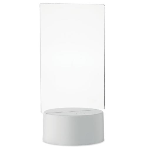Verlicht LED-memobord Ledmemo wit
