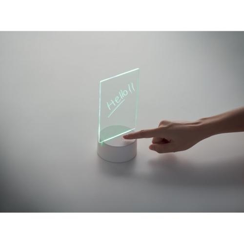 Verlicht LED-memobord Ledmemo wit