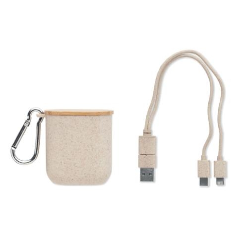 Kabelset in koker Cabstra beige