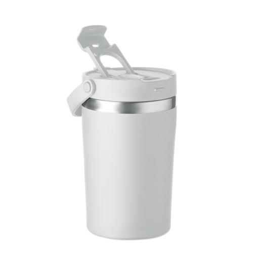 Dubbelwandige beker 350 ml Cozycup wit