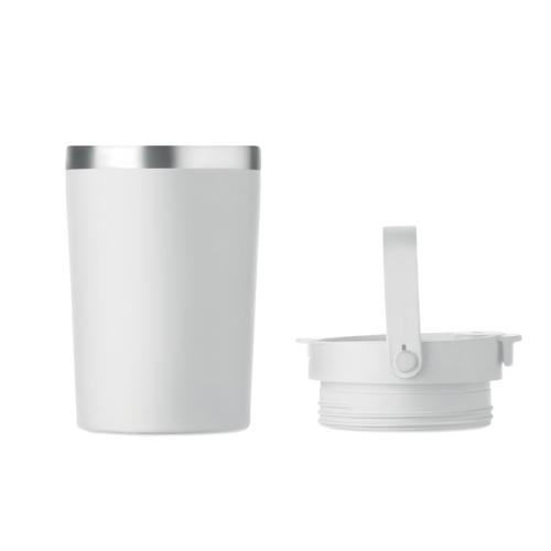 Dubbelwandige beker 350 ml Cozycup wit