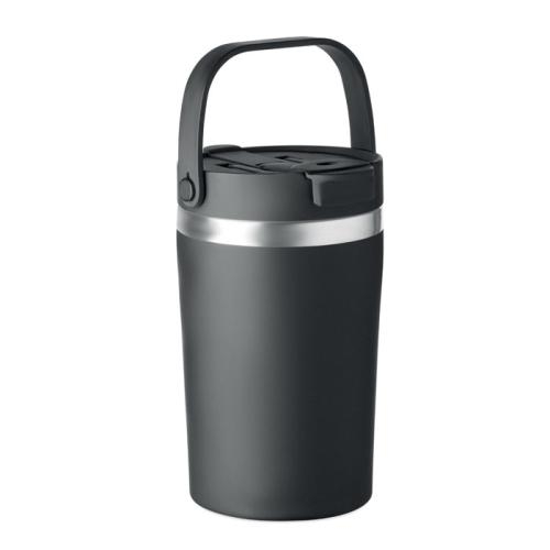 Dubbelwandige beker 350 ml Cozycup zwart