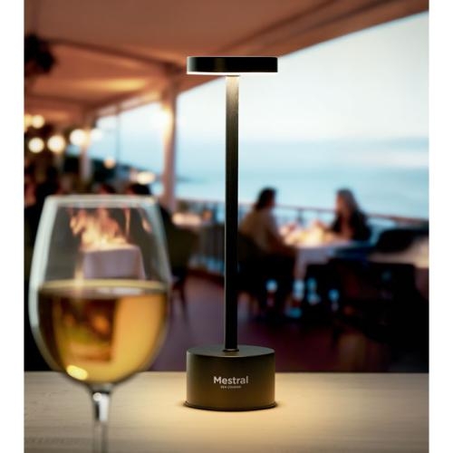Aluminium tafellamp Bistro zwart