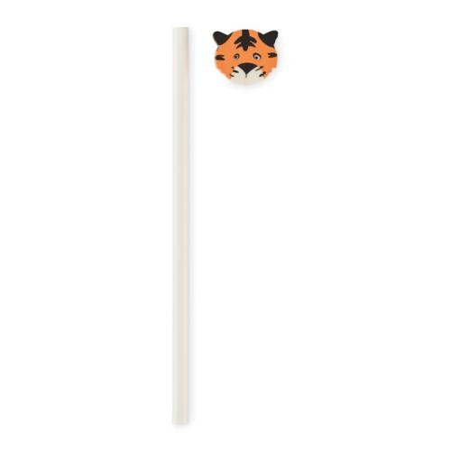 Houten potlood dierenvorm Circo wit
