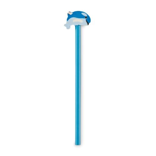 Houten potlood dierenvorm Circo turquoise