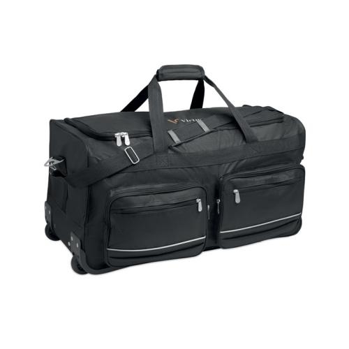 600D RPET reistas trolley Itfits zwart