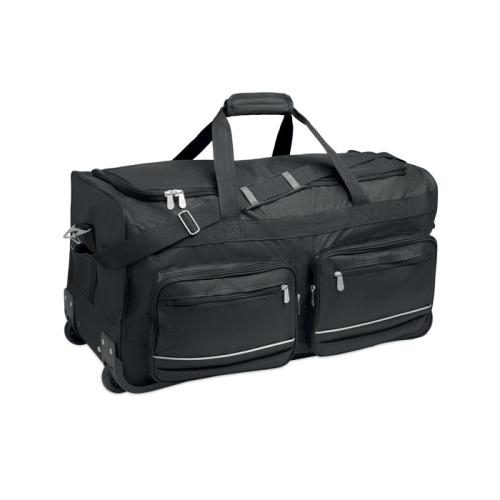 600D RPET reistas trolley Itfits zwart