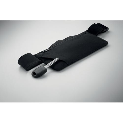 600D RPET sportheuptas Moderate zwart