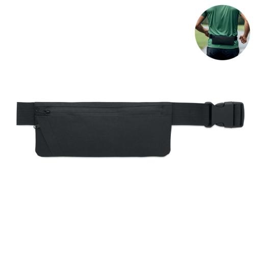 600D RPET sportheuptas Moderate zwart