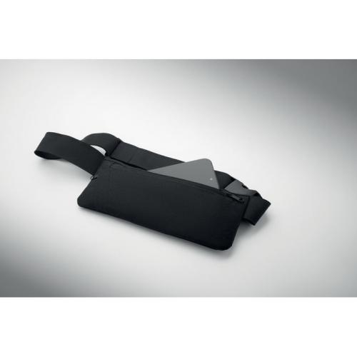 600D RPET sportheuptas Moderate zwart