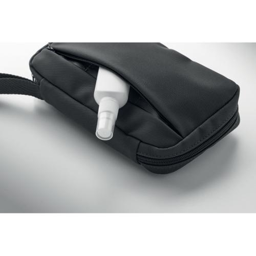 600D RPET toilettas Vanit zwart