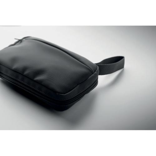 600D RPET toilettas Vanit zwart