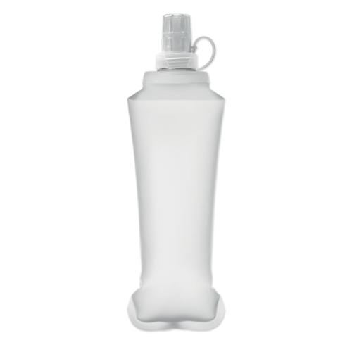 Opvouwbare waterfles 500 ml Biter transparant/wit
