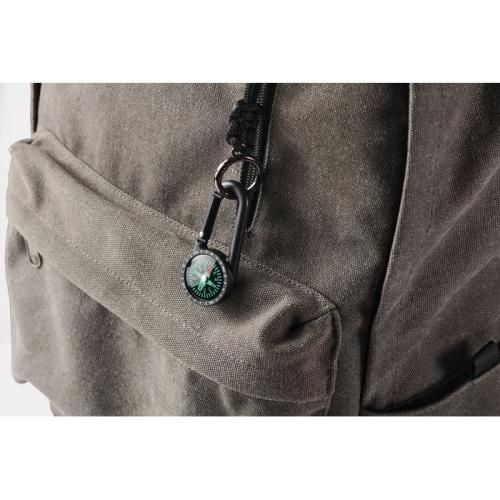 Outdoor kompas met karabijn Chaco zwart