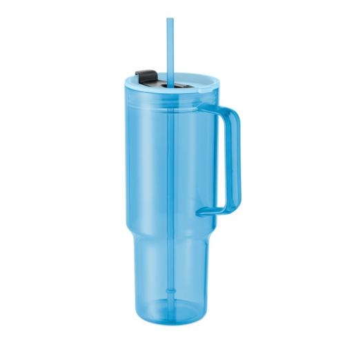 RPET beker 1200 ml Mugora transparant lichtblauw