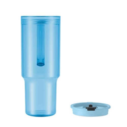 RPET beker 1200 ml Mugora transparant lichtblauw