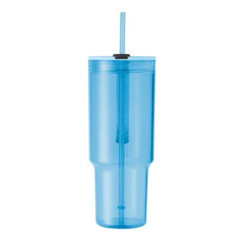 RPET beker 1200 ml Mugora transparant lichtblauw