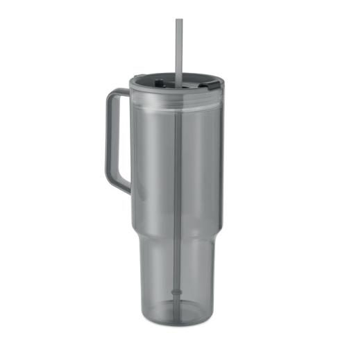 RPET beker 1200 ml Mugora transparant grijs