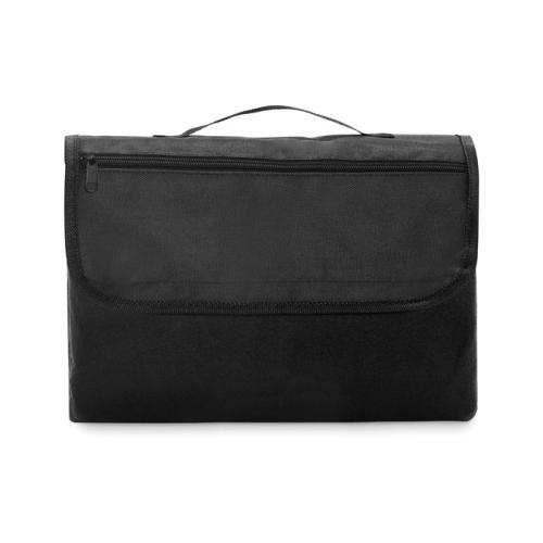 Polar fleece picknickdeken Costa zwart