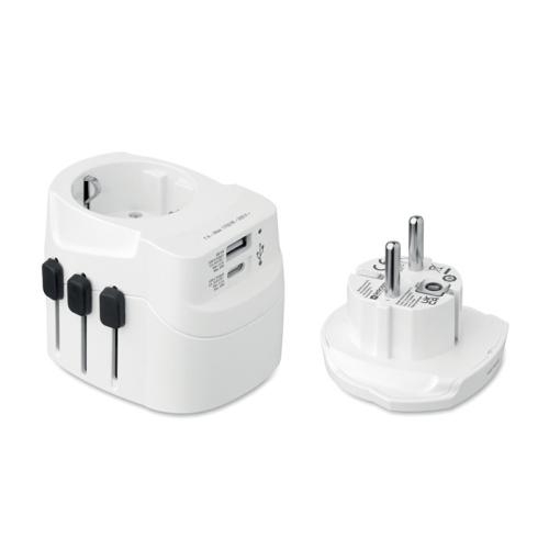 SKROSS® Pro Light USB-C PD reisadapter 30W wit