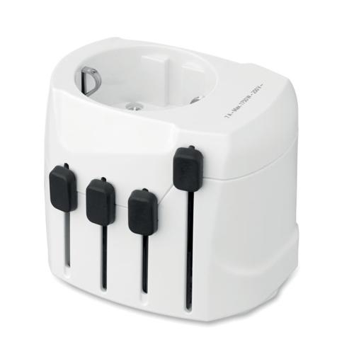 SKROSS® PRO 3-polige wereldstekker Pro 3-pole wit