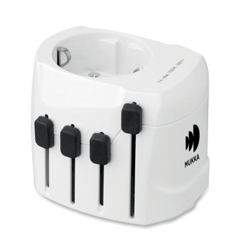 SKROSS® PRO 3-polige wereldstekker Pro 3-pole wit