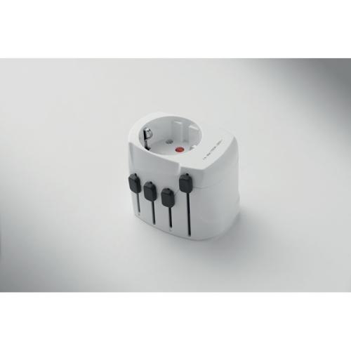 SKROSS® PRO 3-polige wereldstekker Pro 3-pole wit