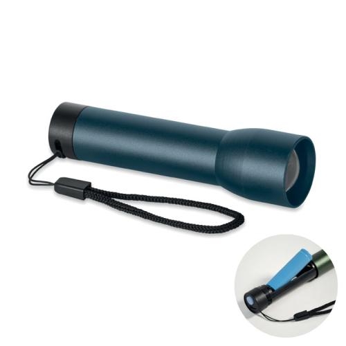 Aluminium oplaadbare zaklamp Lumezo navy