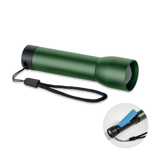 Aluminium oplaadbare zaklamp Lumezo donker marinegroen