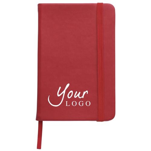 Full colour A6-notitieboekje Dita rood