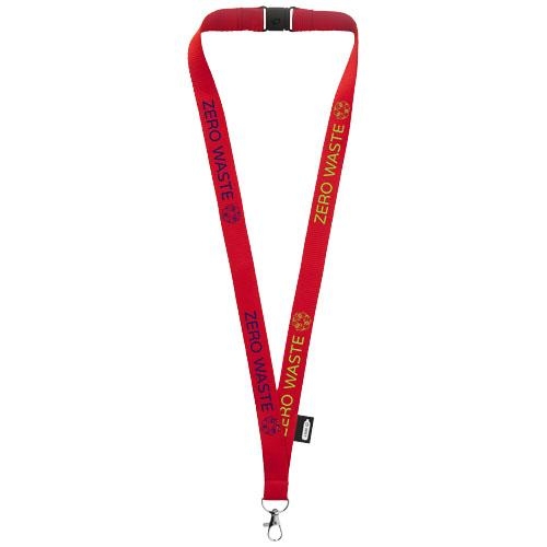 PET lanyard met veiligheidssluiting Tom rood