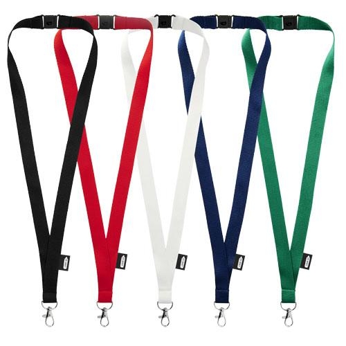 PET lanyard met veiligheidssluiting Tom rood