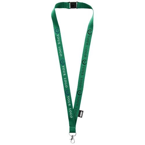 PET lanyard met veiligheidssluiting Tom groen