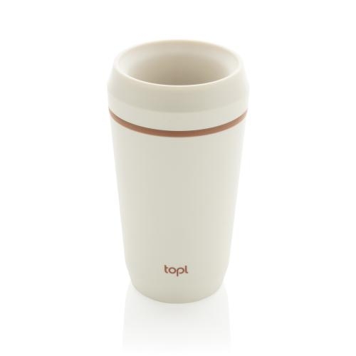 Topl to-go beker 354 ml – 360° lid wit