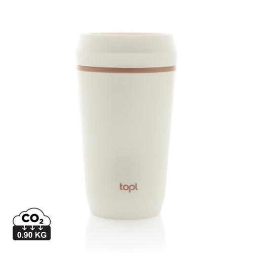 Topl to-go beker 354 ml – 360° lid wit