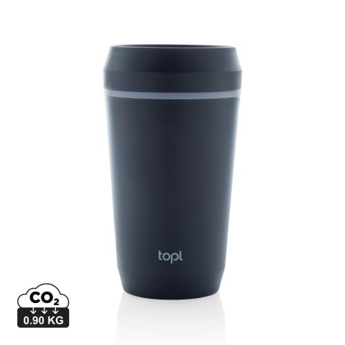 Topl to-go beker 354 ml – 360° lid donkerblauw