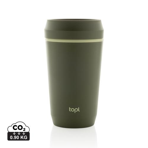 Topl to-go beker 354 ml – 360° lid groen