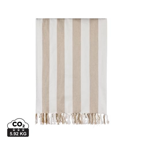 VINGA Ornos hamam gezinshanddoek beige/wit