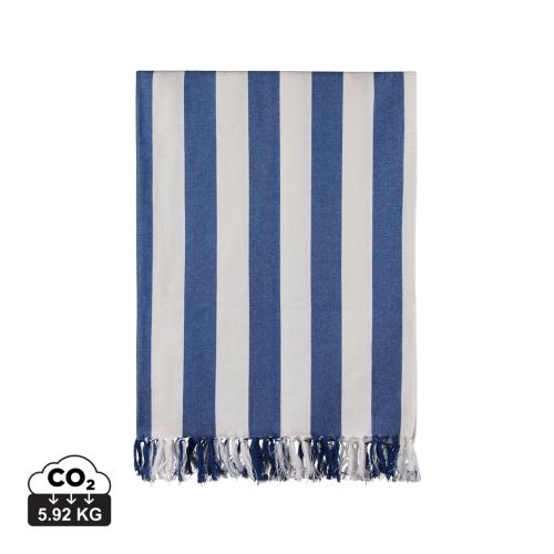 VINGA Ornos hamam gezinshanddoek blauw/wit