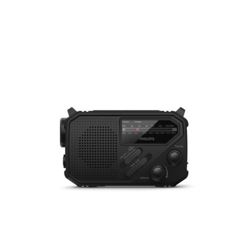 Philips TAR1609 noodradio FM-AM met zaklamp zwart