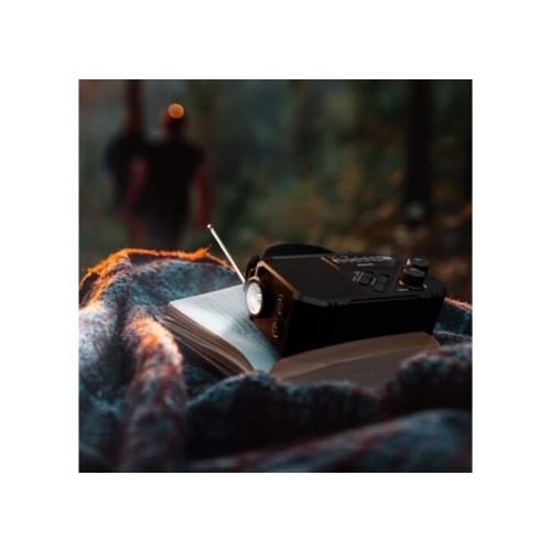 Philips TAR1609 noodradio FM-AM met zaklamp zwart