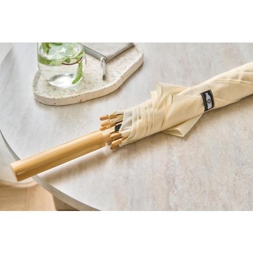 rPET automatische golfparaplu beige